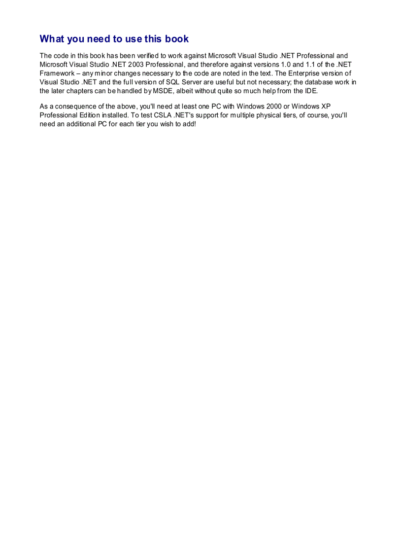 image for page Expert One on One Visual Basic NET Business Objects