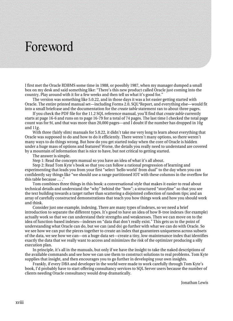 image for page Expert Oracle Database Architecture Oracle Database 9i 10g and 11g Programming Techniques and Solutions
