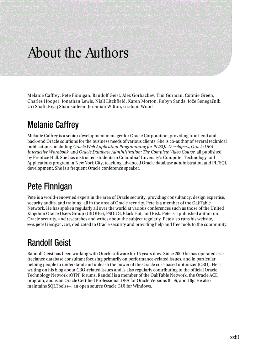 image for page Expert Oracle Practices Oracle Database Administration from the Oak Table