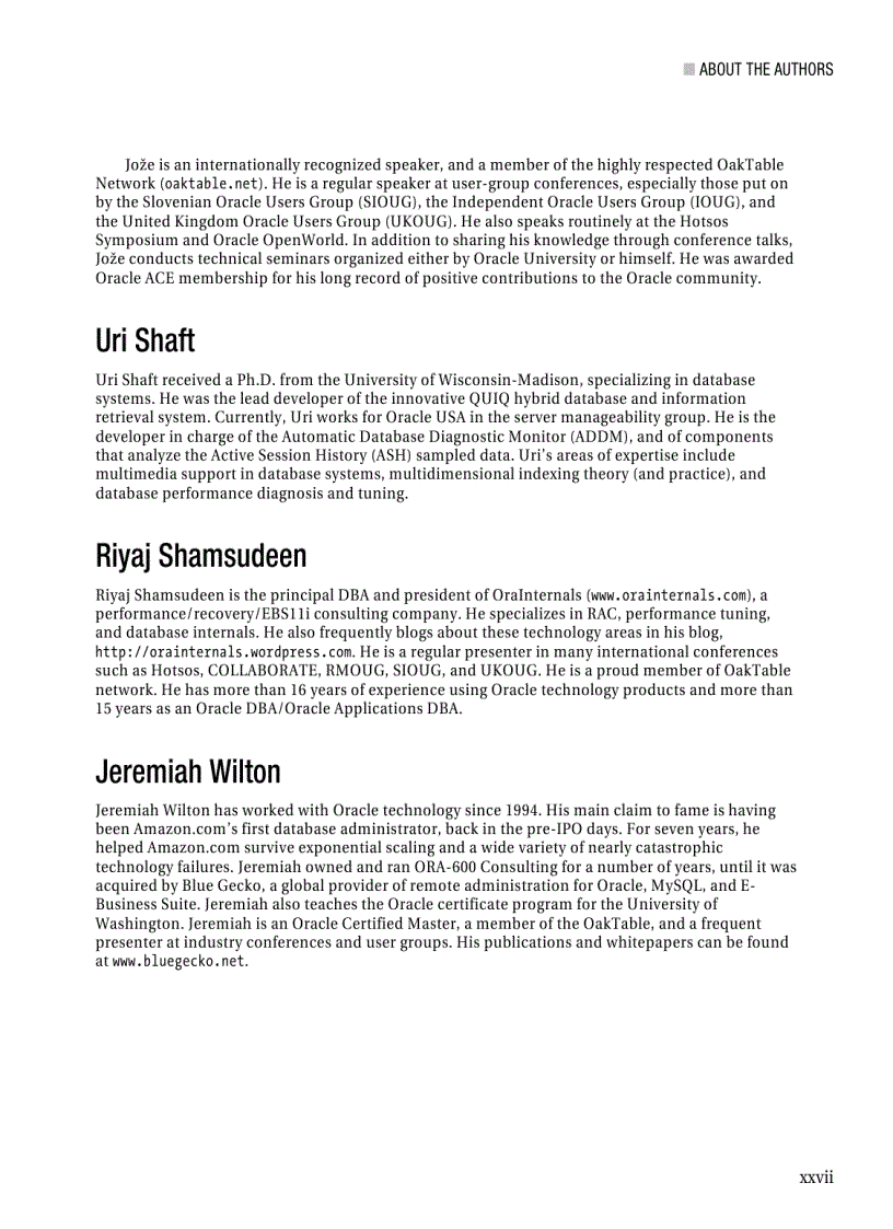 image for page Expert Oracle Practices Oracle Database Administration from the Oak Table