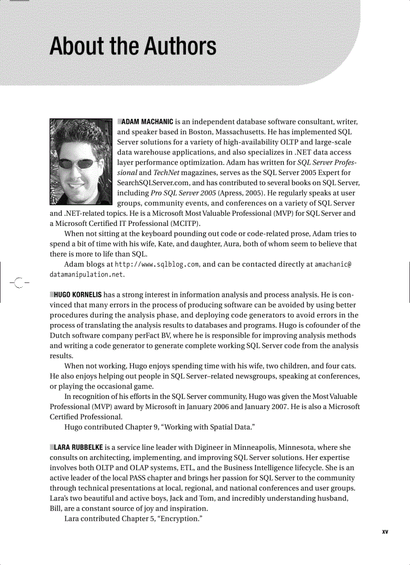 image for page Expert SQL Server 2005 Development