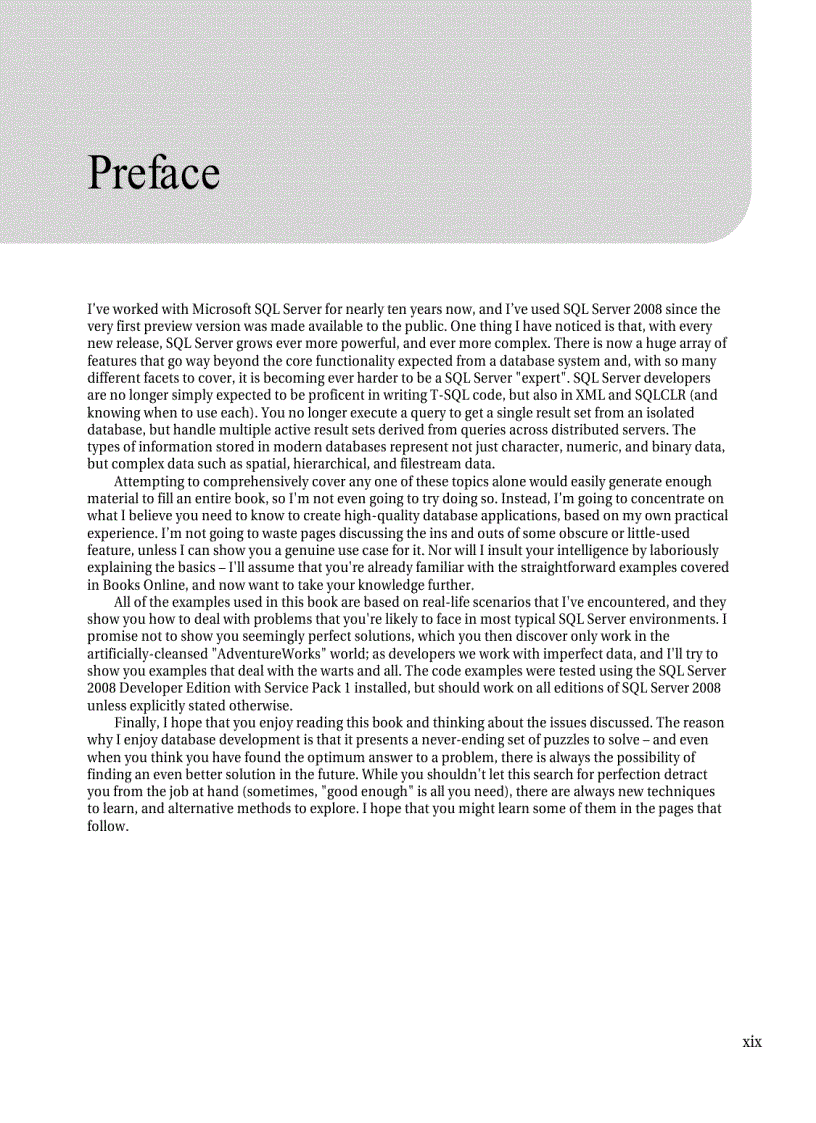 image for page Expert SQL Server 2008 Development