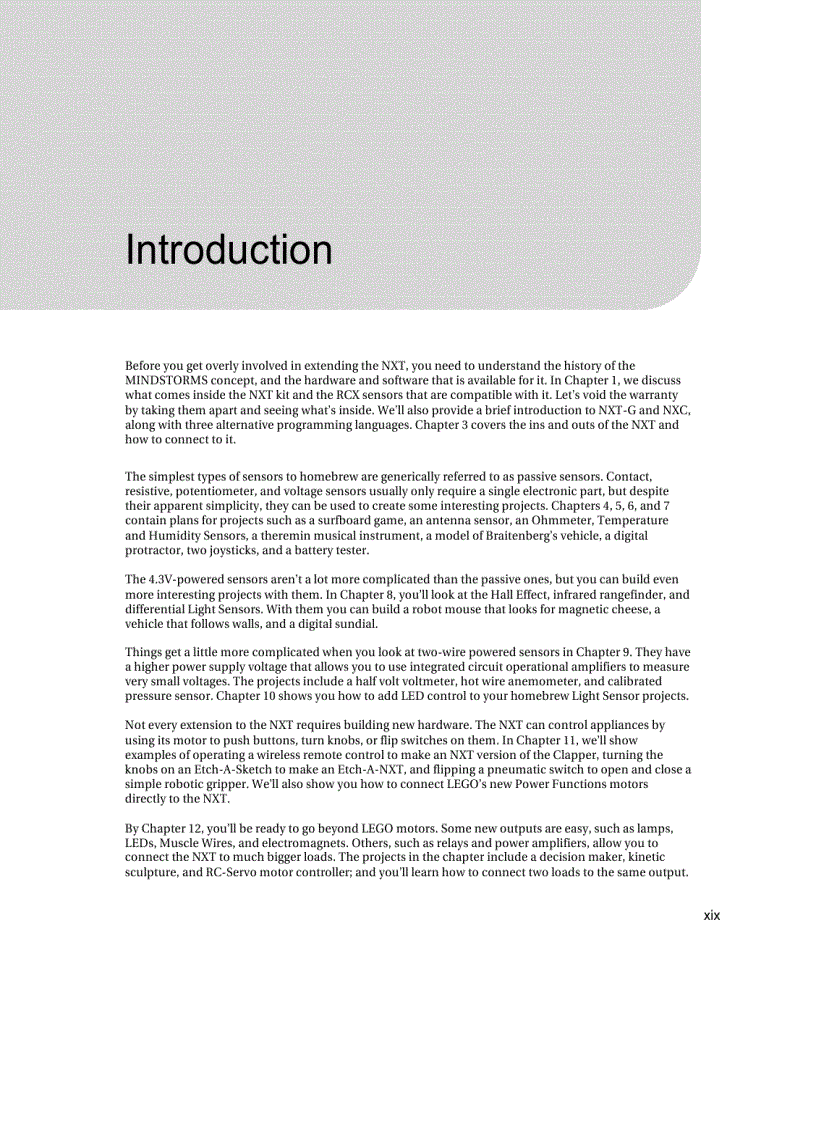 image for page Extreme NXT Extending the LEGO MINDSTORMS NXT to the Next Level