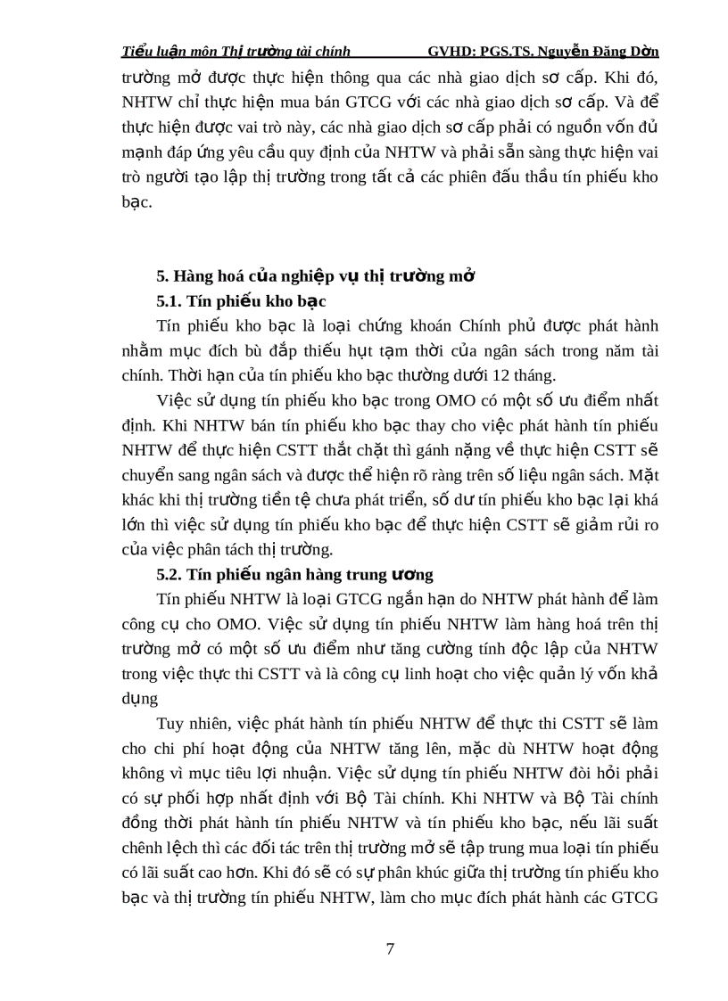 image for page Những vấn đề chung về nghiệp vụ thị trường mở của ngân hàng trung ương