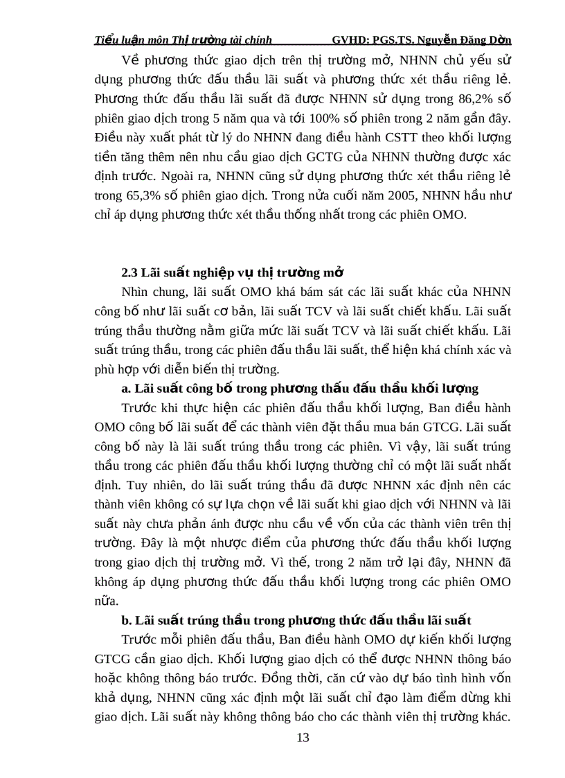 image for page Những vấn đề chung về nghiệp vụ thị trường mở của ngân hàng trung ương