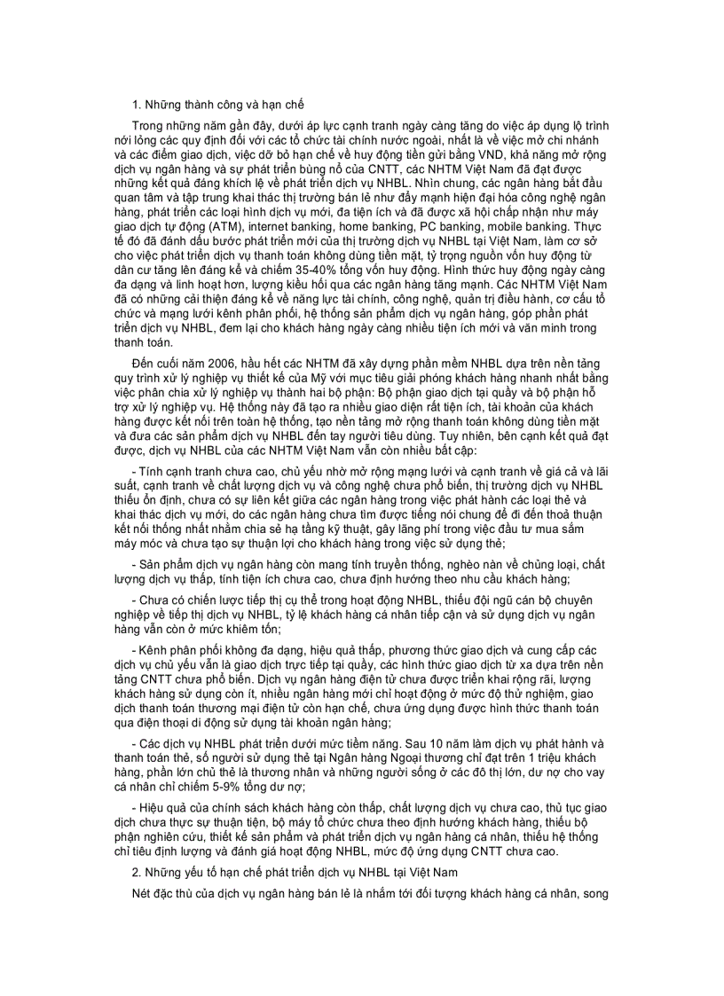 image for page Phát triển dịch vụ ngân hàng bán lẻ tại việt nam