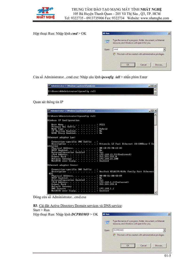 image for page Xây dựng Domain Controller tích hợp DNS server