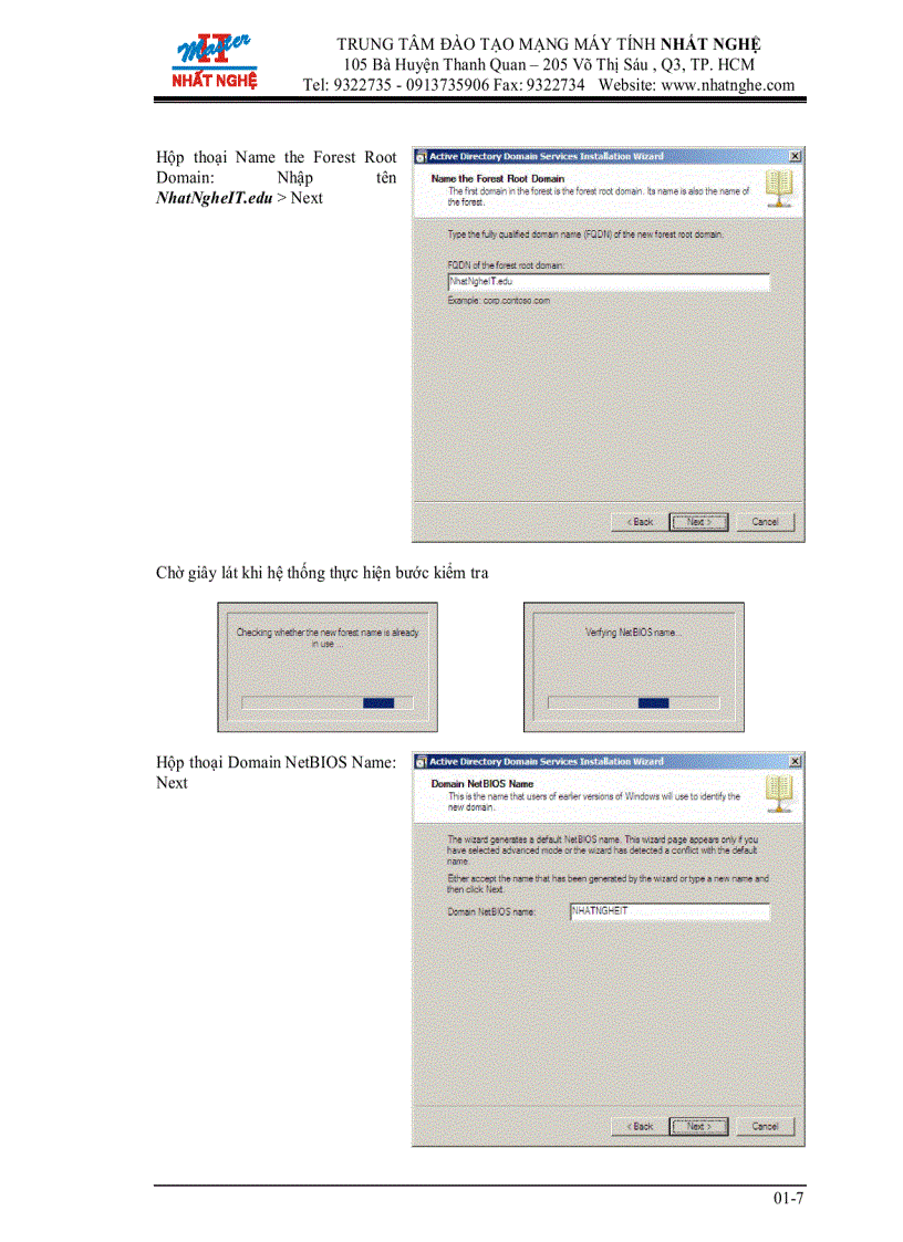 image for page Xây dựng Domain Controller tích hợp DNS server