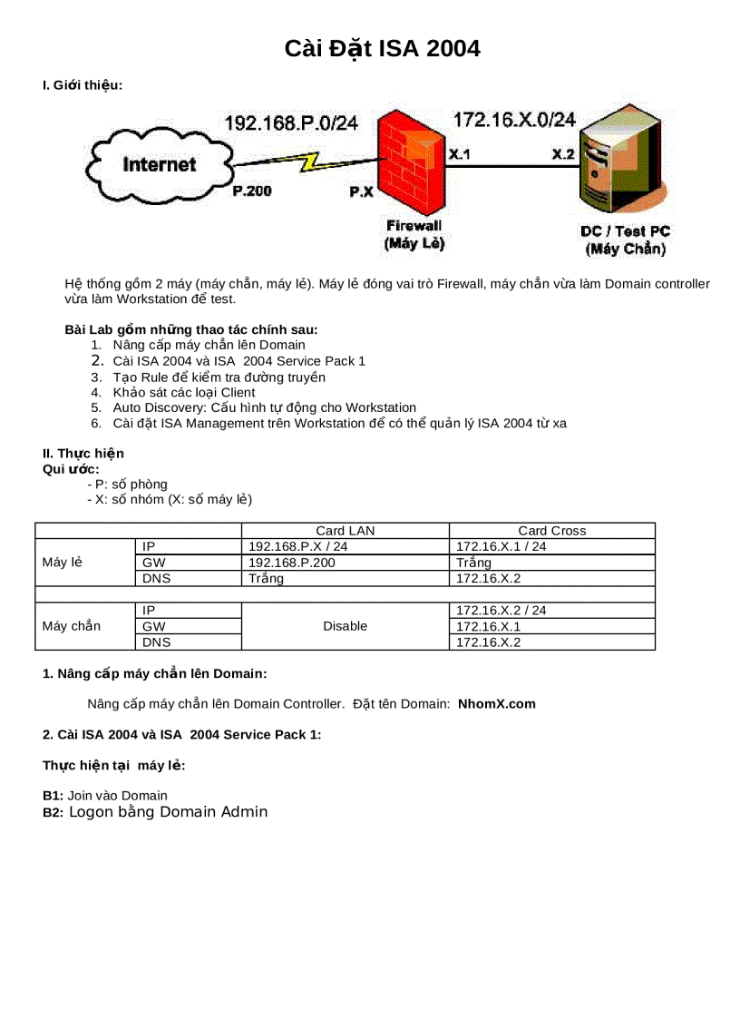 image for page Cài Đặt ISA 2004