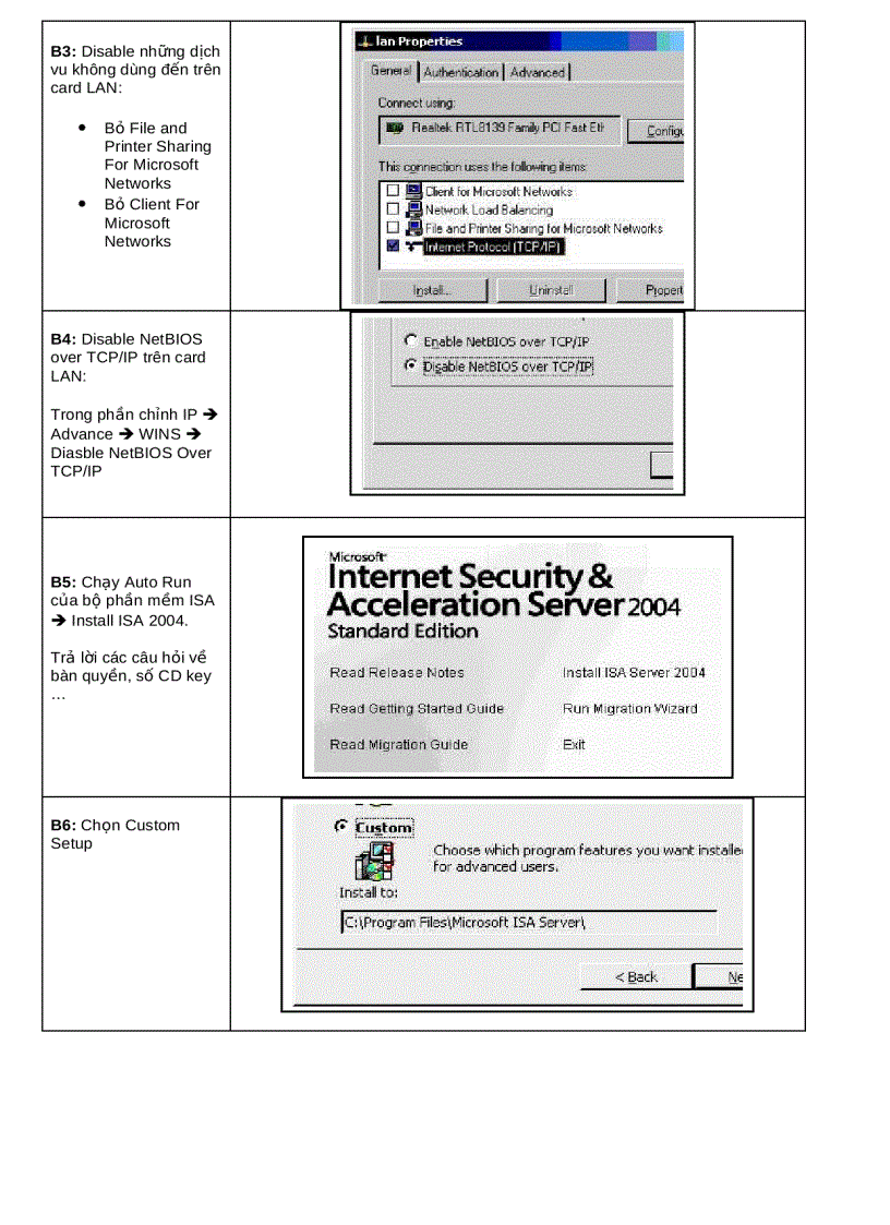 image for page Cài Đặt ISA 2004