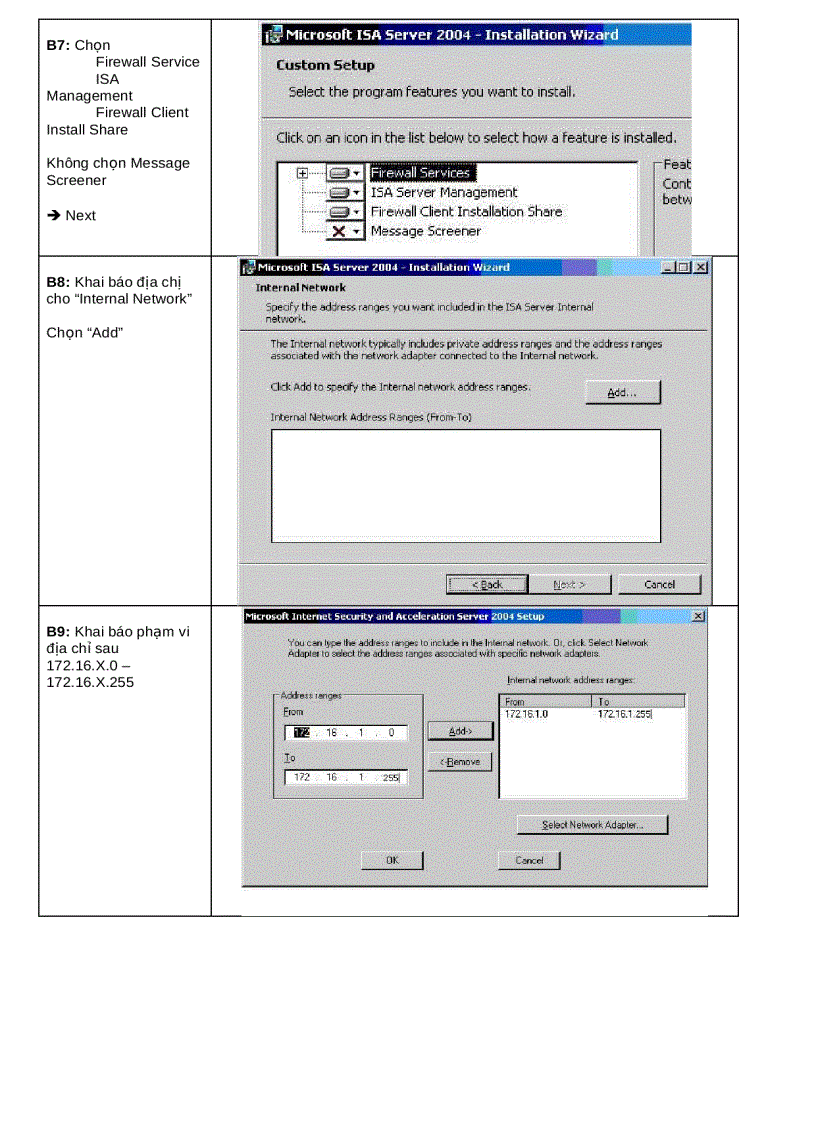 image for page Cài Đặt ISA 2004