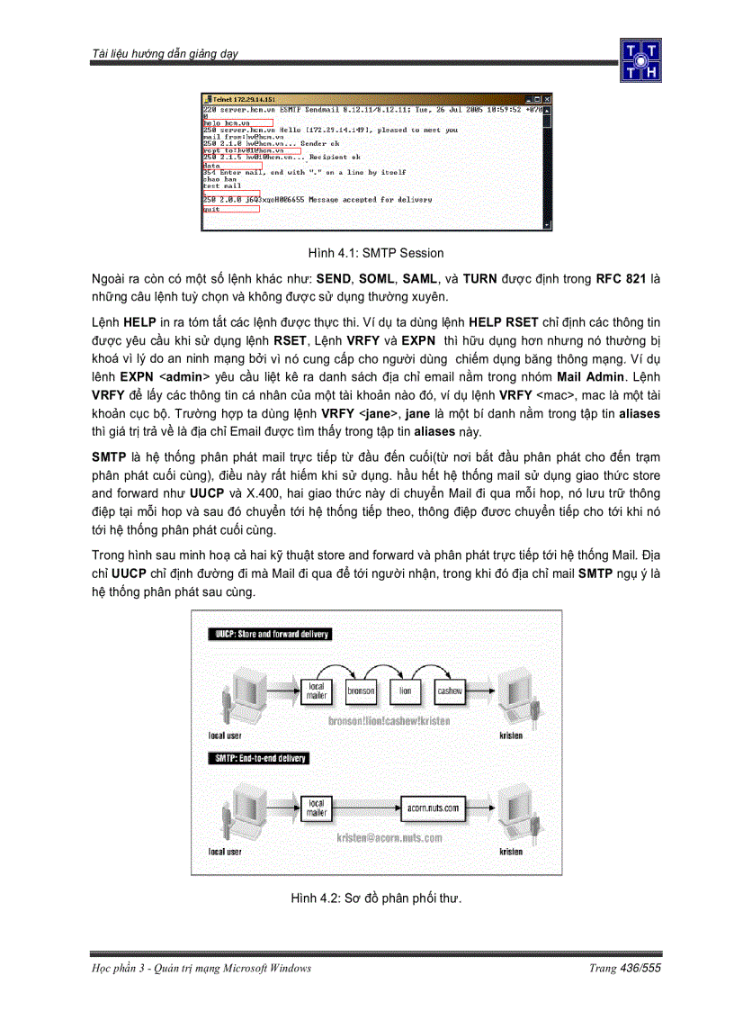 image for page Các giao thức được sử dụng trong hệ thống Mail
