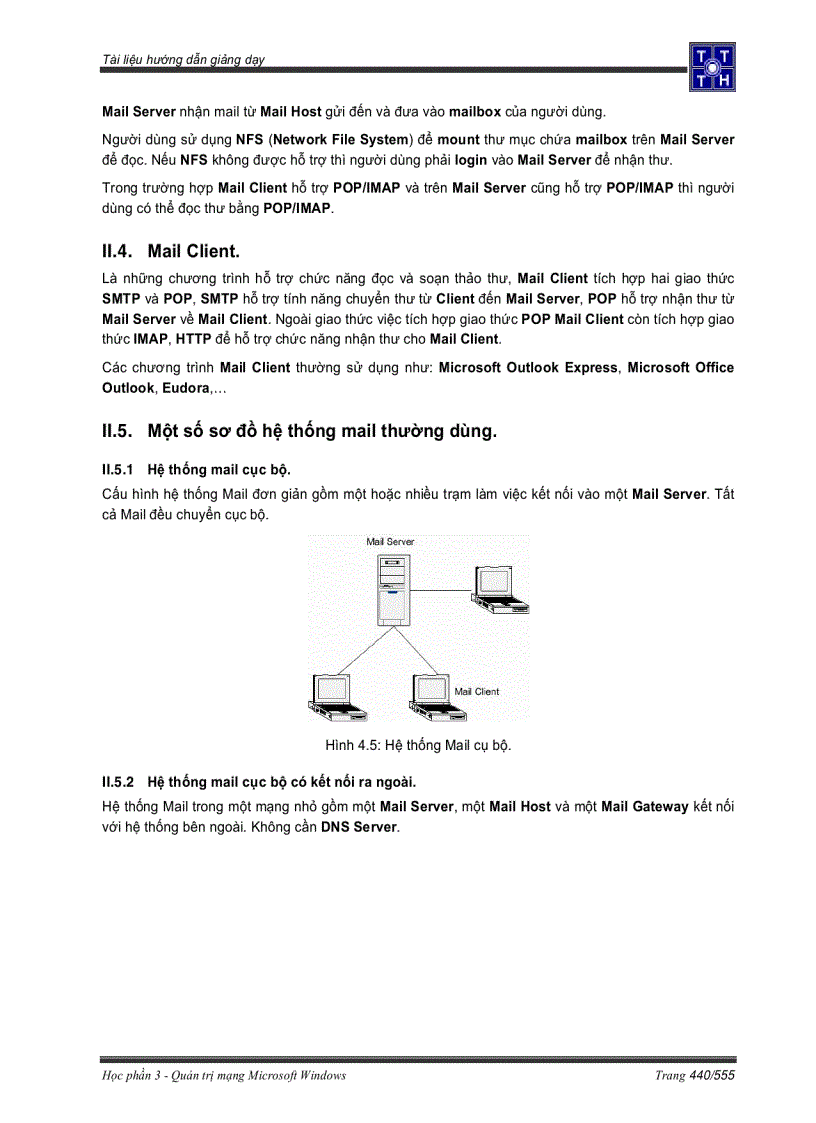 image for page Các giao thức được sử dụng trong hệ thống Mail