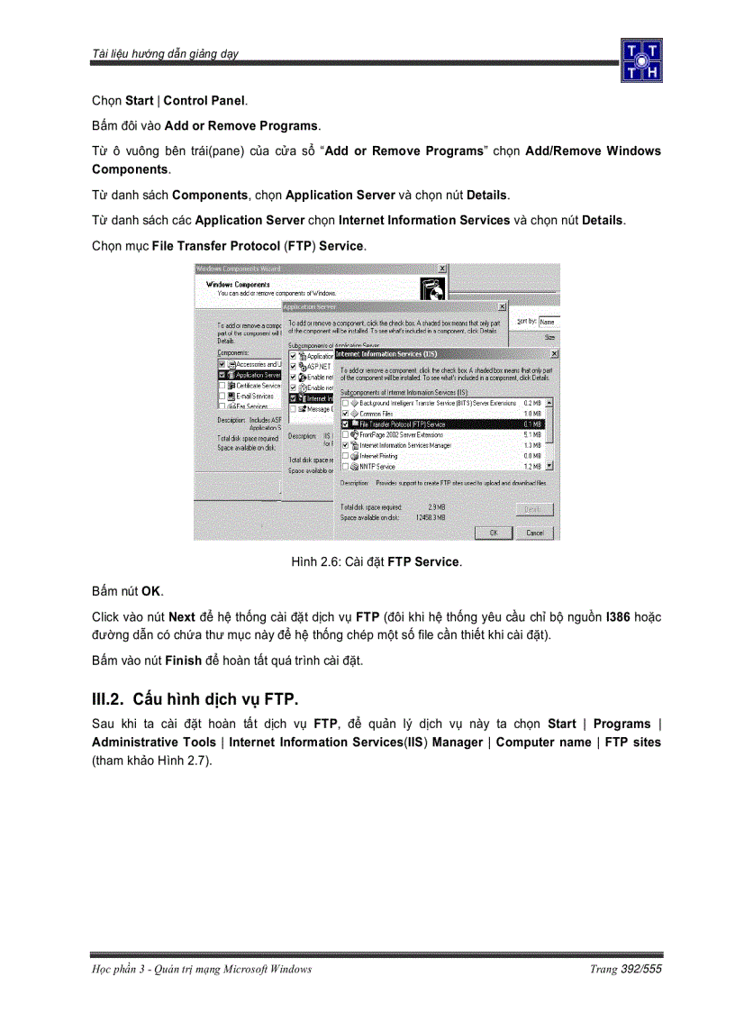 image for page Chương trình FTP client