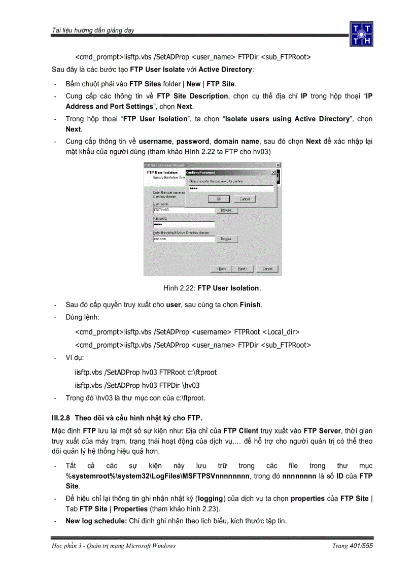 image for page Theo dõi và cấu hình nhật ký cho FTP