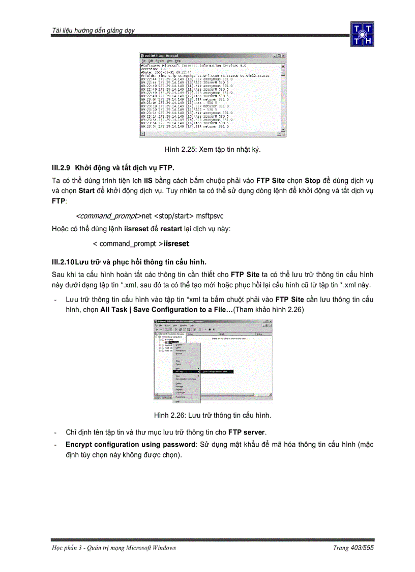image for page Theo dõi và cấu hình nhật ký cho FTP