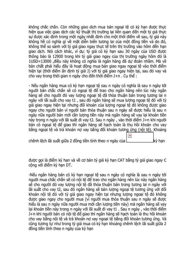 image for page Tại sao nghiệp vụ mua bán có kỳ hạn ngoại tệ lại chậm có mặt trên thị trường