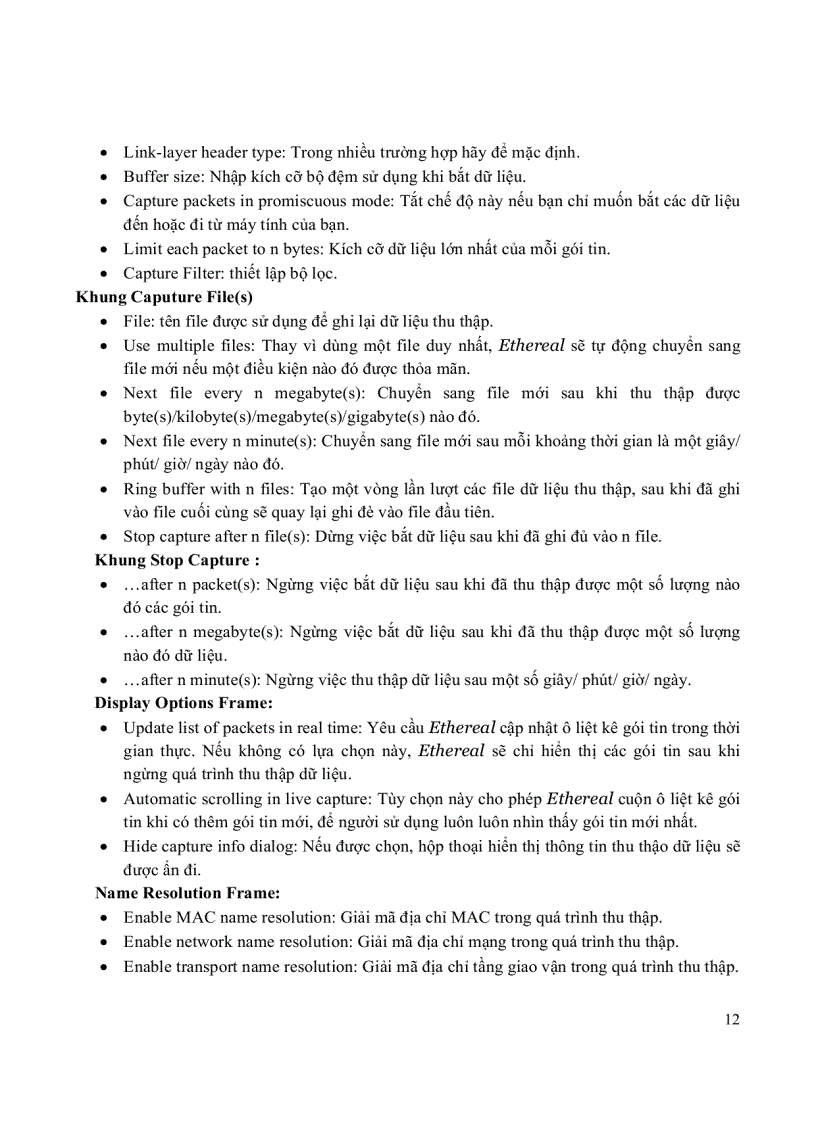 image for page Hướng dẫn sử dụng phần mềm ethereal