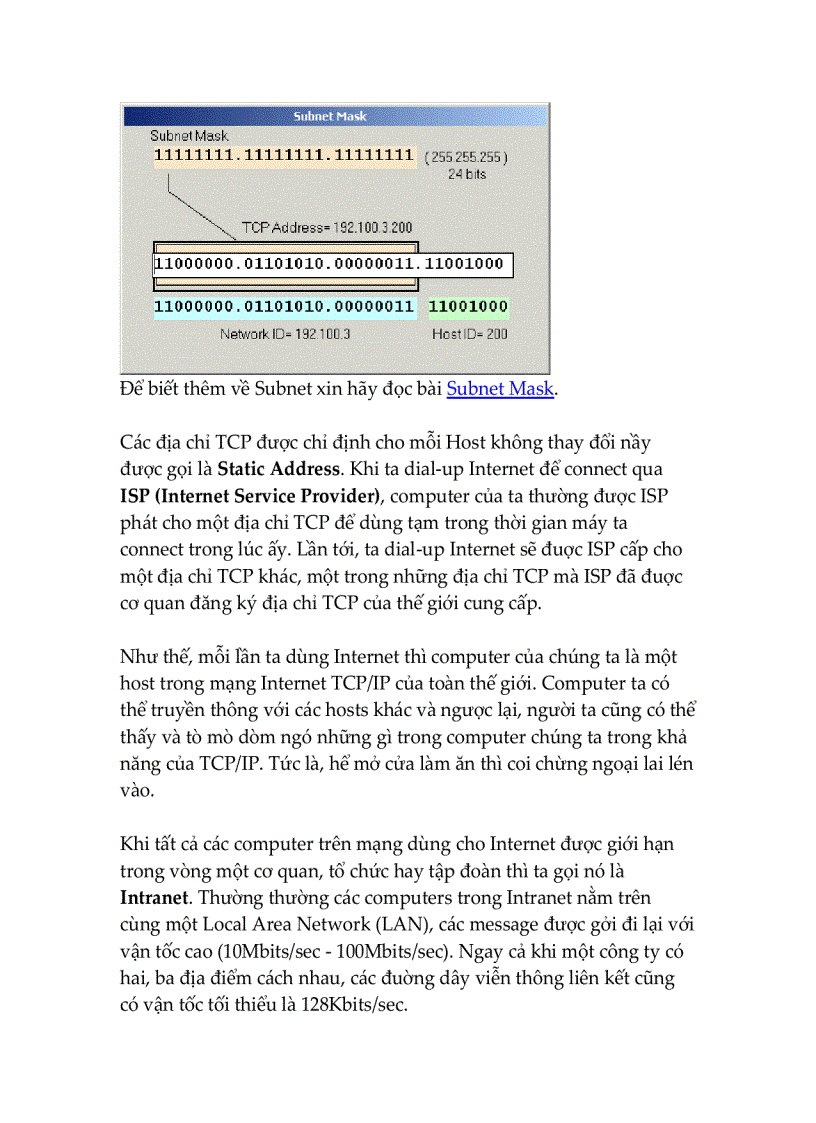 image for page Khái Niệm Về TCP IP