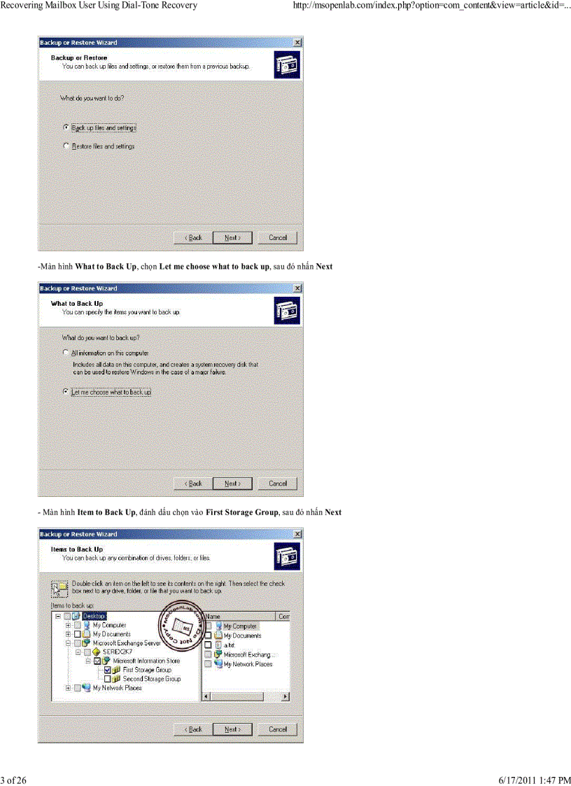 image for page Recovering Mailbox User Using Dial Tone Recovery