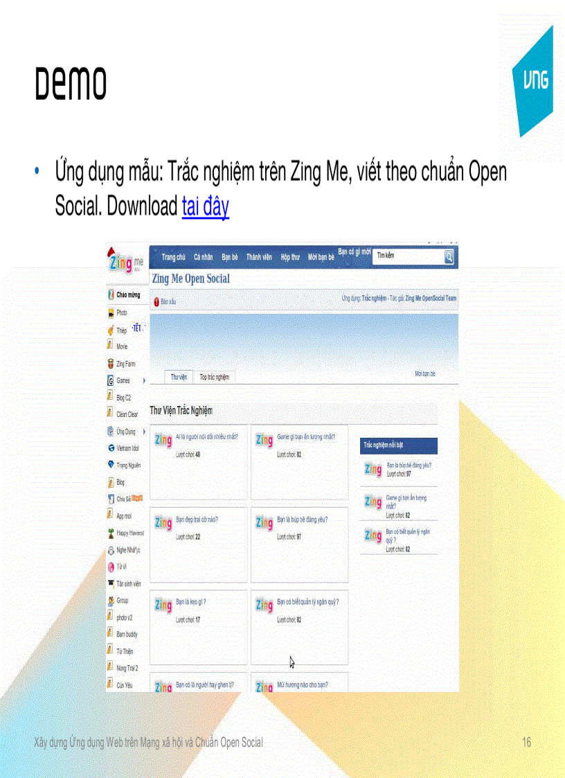 image for page Xây dựng Ứng dụng Web trên Mạng xã hội và Chuẩn Open Social