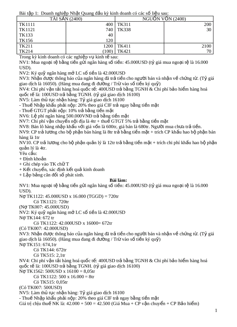 image for page Bài tập nguyên lí kế toán