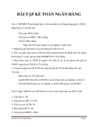 Bài tập kế toán ngân hàng 1