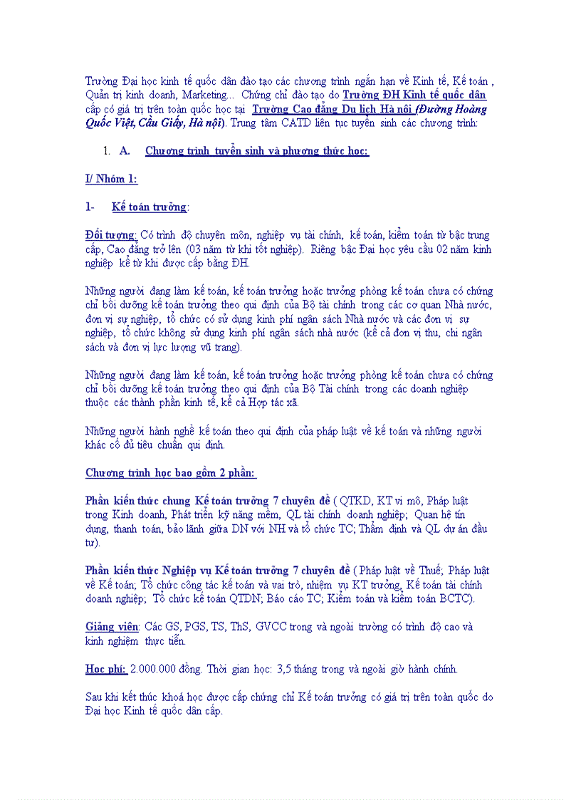 image for page Liên thông Cao đẳng Đại học chính quy chuyên ngành KẾ TOÁN