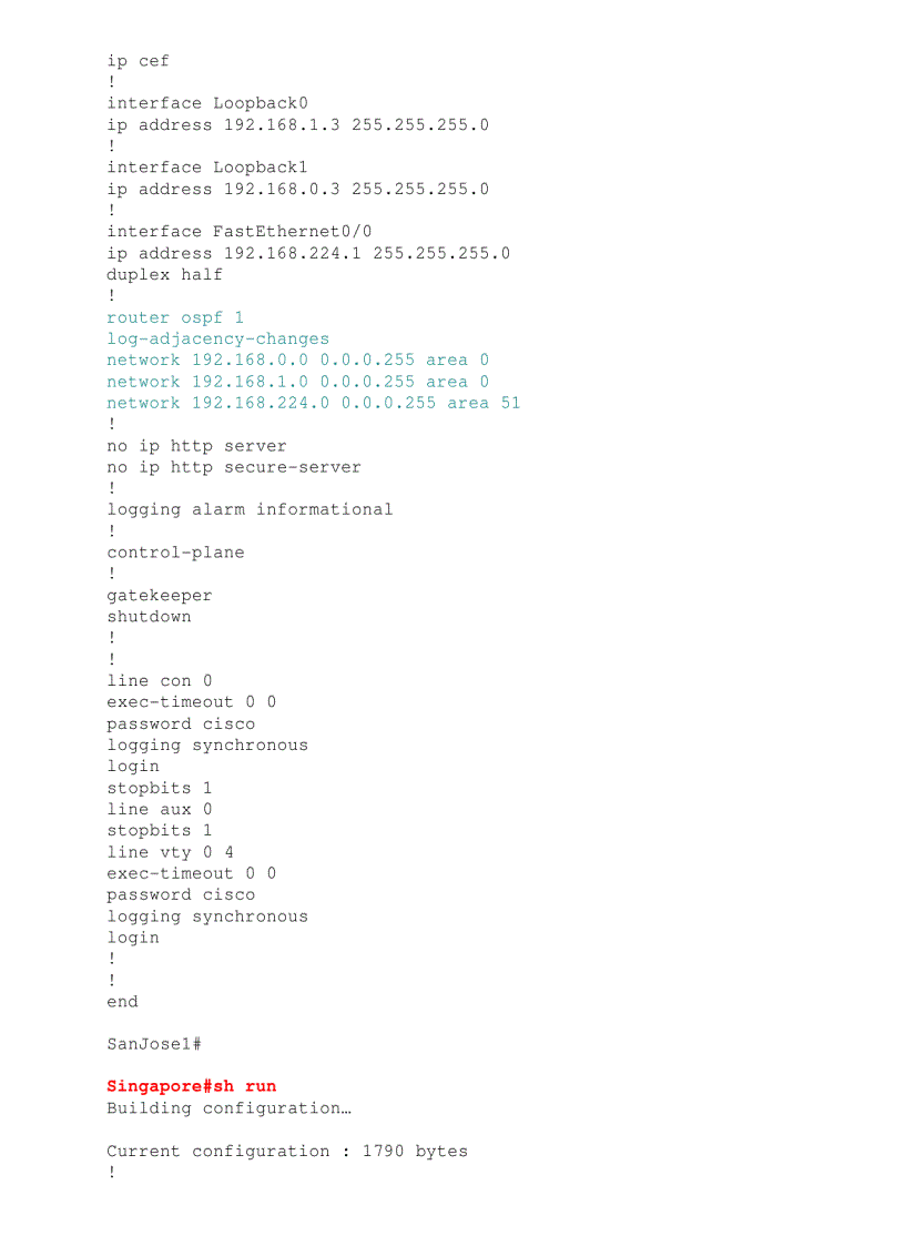 Configuring OSPF Virtual Link