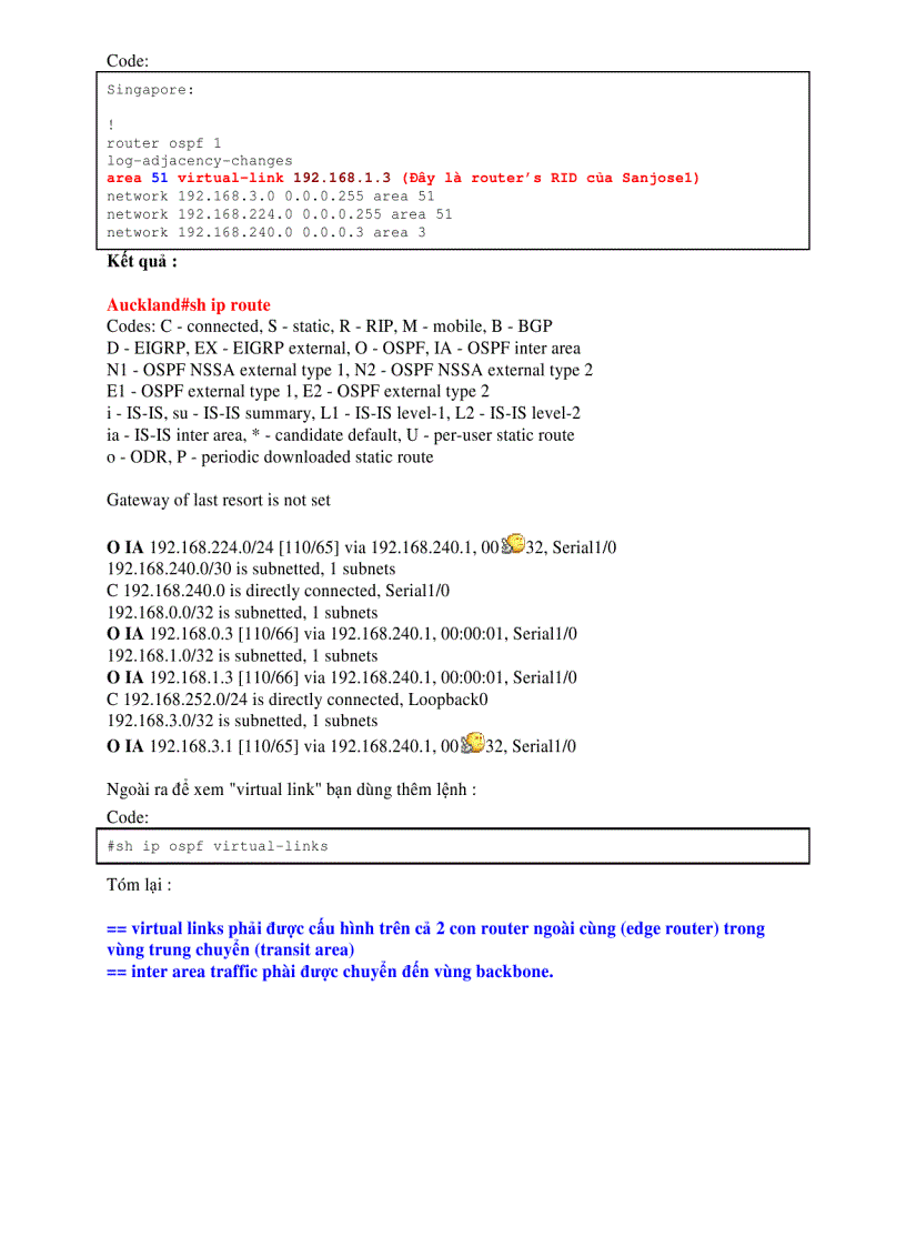 image for page Configuring OSPF Virtual Link