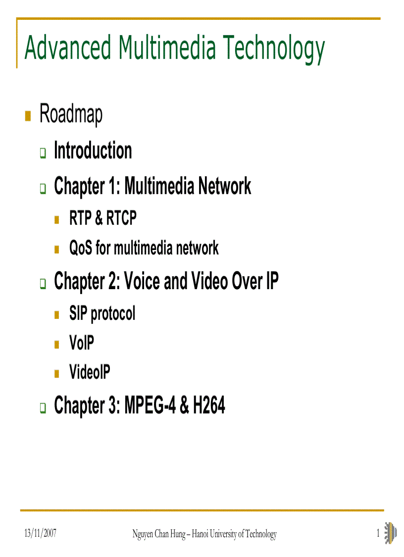 image for page Advanced Multimedia Technology