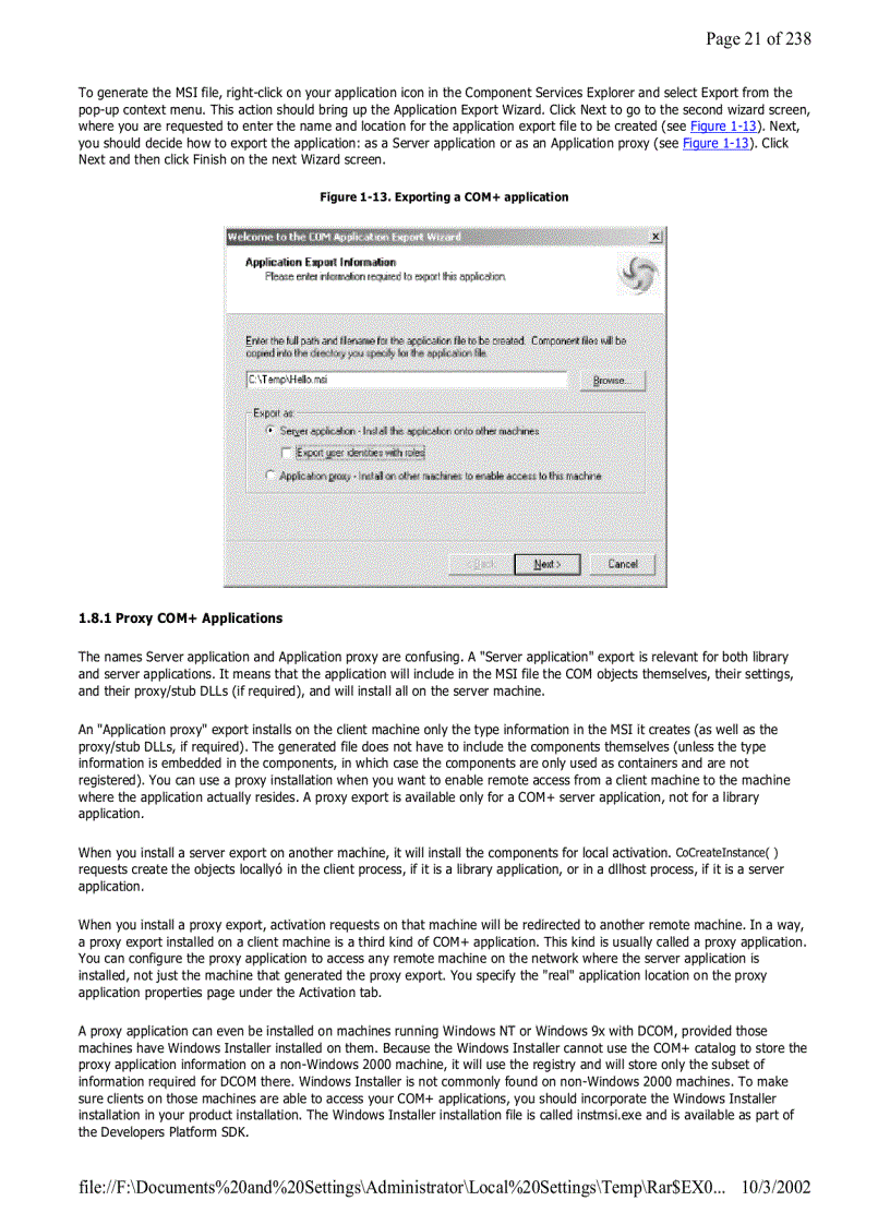 image for page COM and NET Component Services