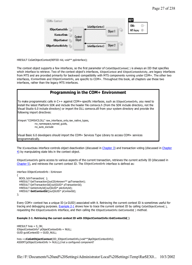 image for page COM and NET Component Services