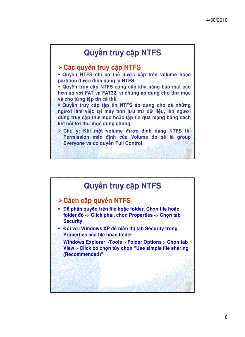 image for page Tạo và quản lí thư mục dùng chung