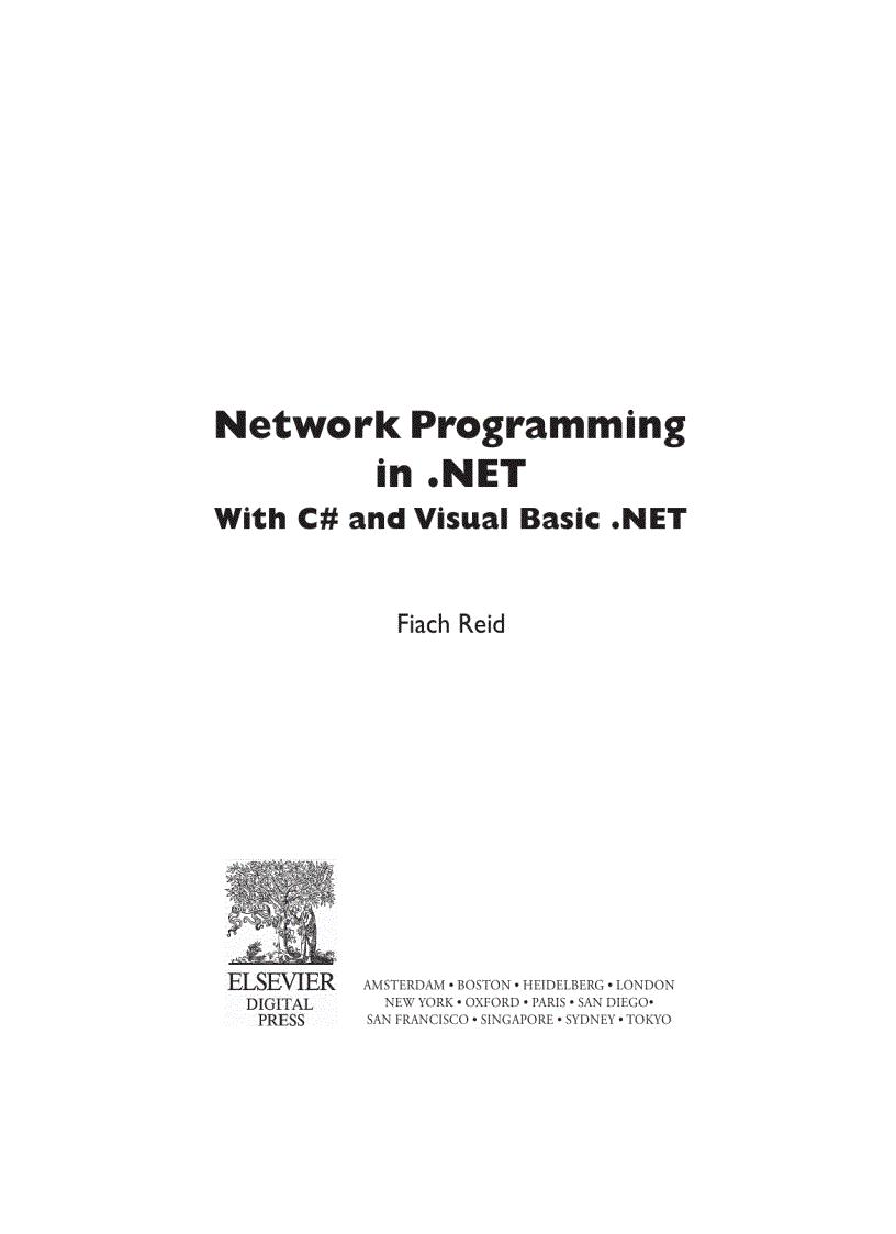 image for page Network programming in NET with CSharp and VBNET D igital Press