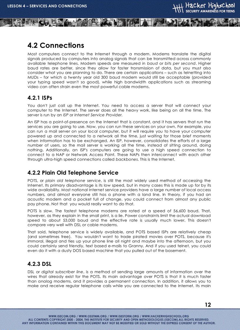 image for page Lesson 4 Services and connections