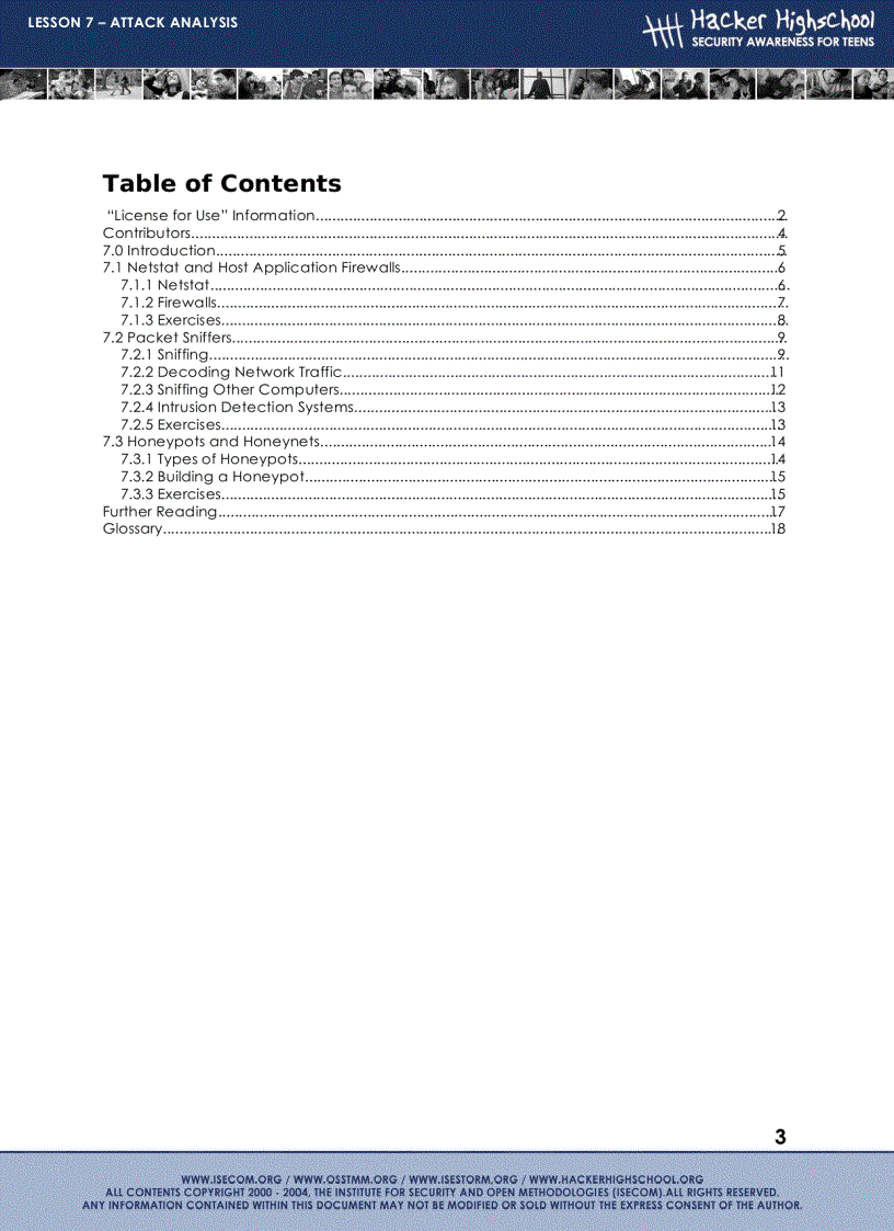 image for page LESSON 7 Attack analysis