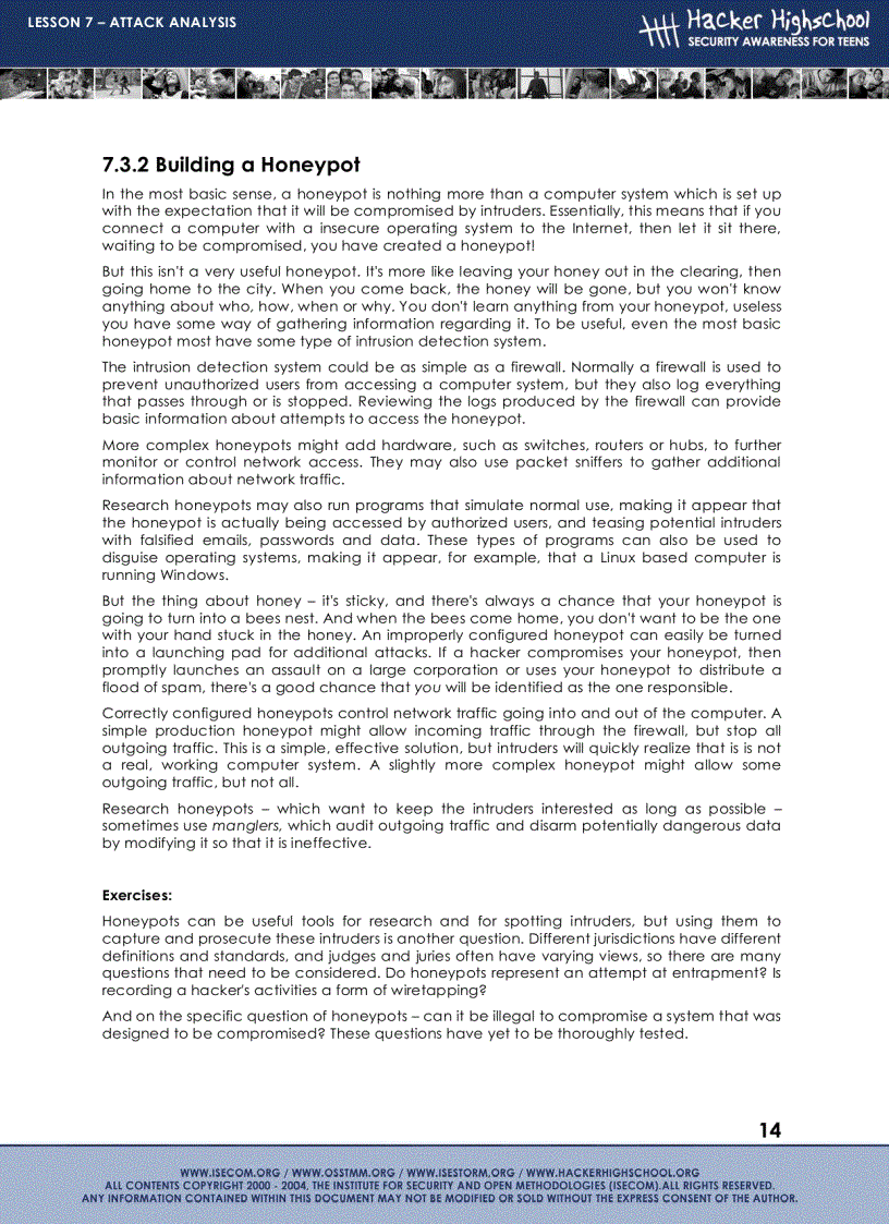image for page LESSON 7 Attack analysis