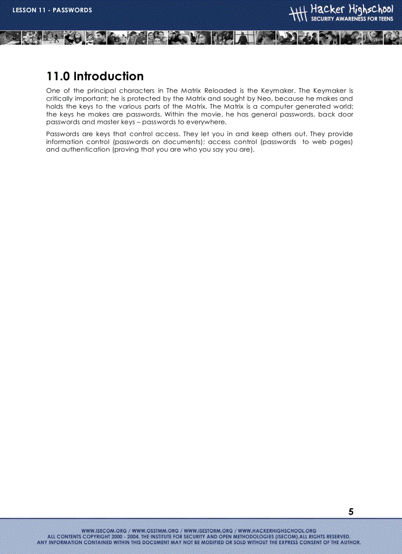 image for page Lesson 11 passwords