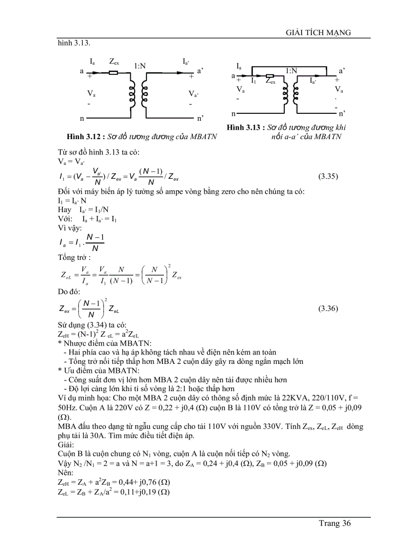 image for page Mô hình hóa các phần tử trong hệ thống điện