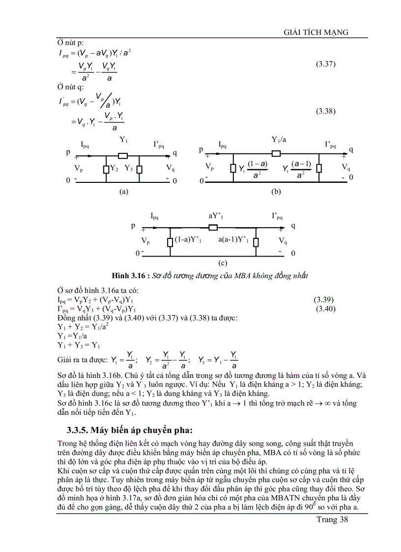 image for page Mô hình hóa các phần tử trong hệ thống điện