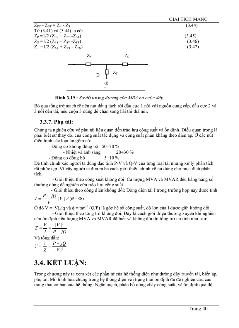 image for page Mô hình hóa các phần tử trong hệ thống điện
