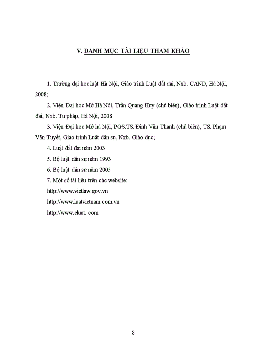 image for page Bài tập học ký Luật Đất đai