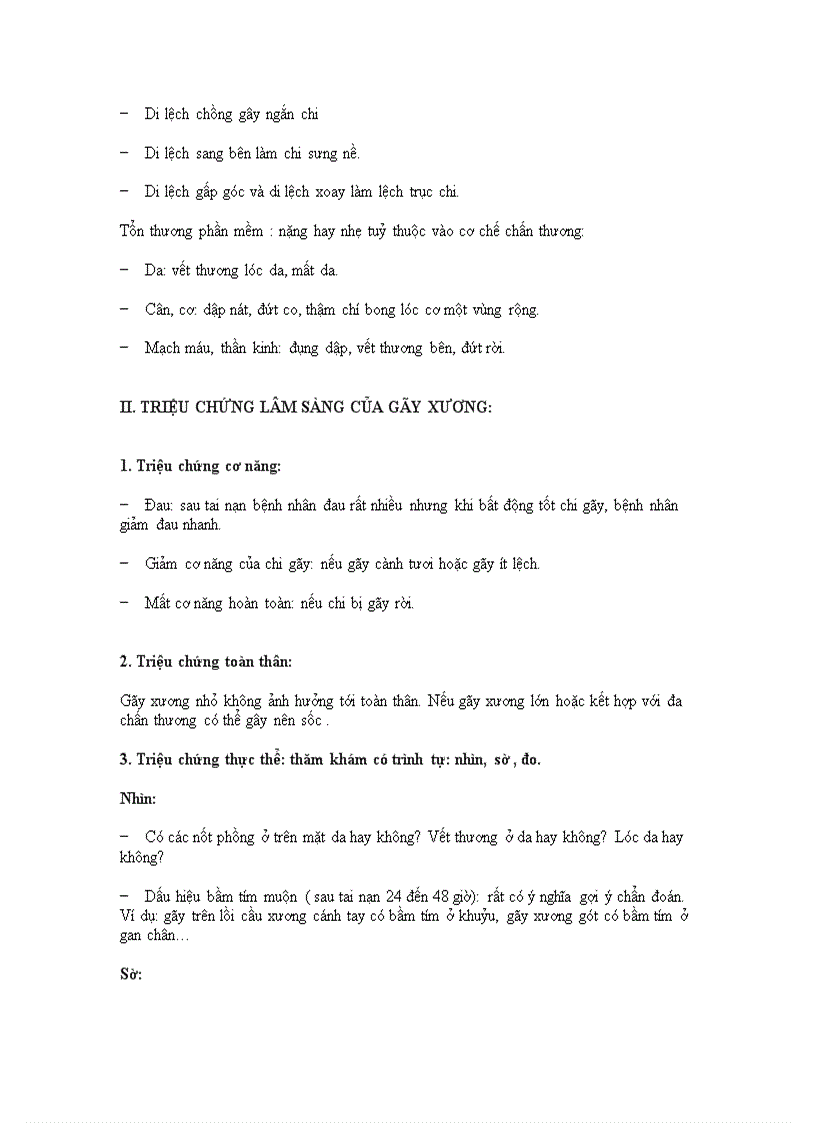 image for page Triệu chứng gãy xương