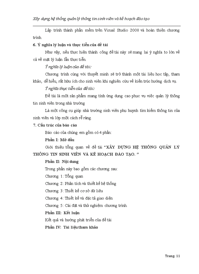 image for page Xây dựng hệ thống quản lý thông tin sinh viên và kế hoạch đào tạo