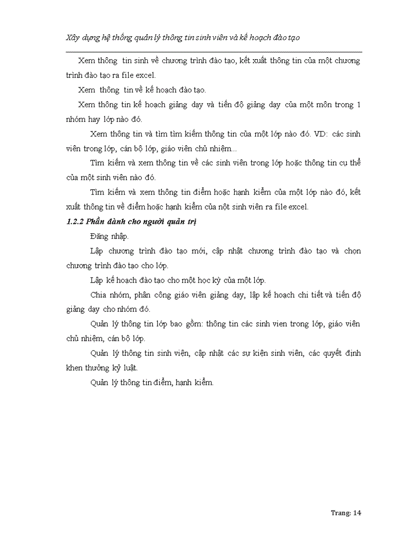 image for page Xây dựng hệ thống quản lý thông tin sinh viên và kế hoạch đào tạo