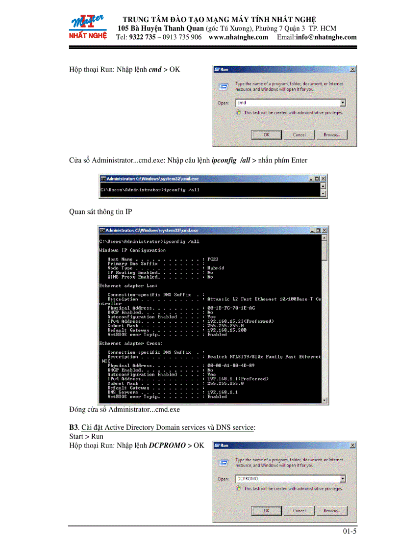 image for page Xây dựng Domain Controller tích hợp DSN server