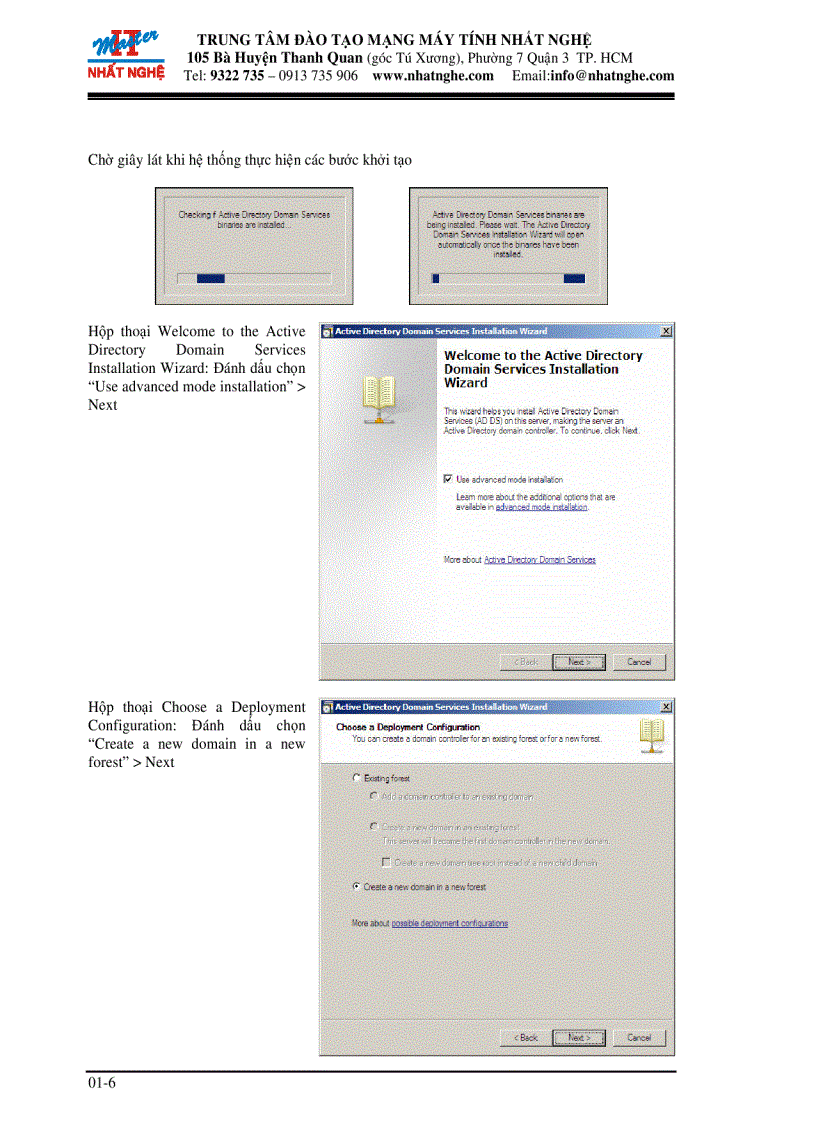 image for page Xây dựng Domain Controller tích hợp DSN server
