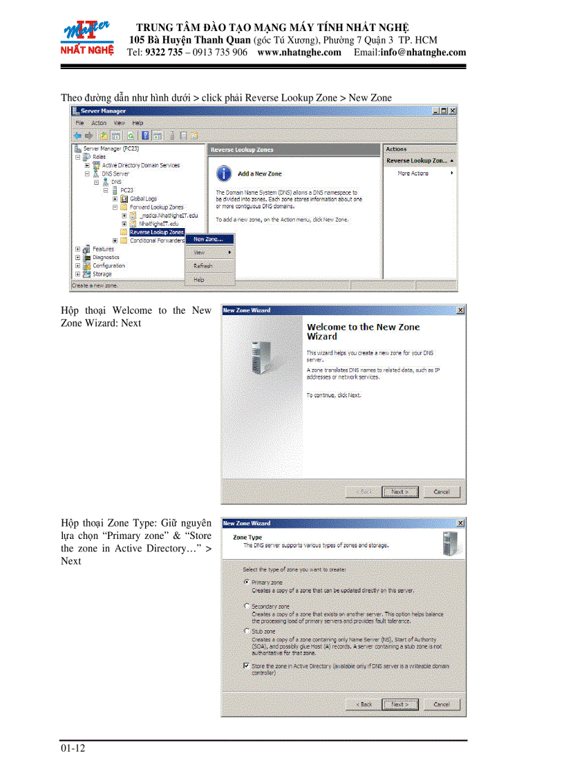 image for page Xây dựng Domain Controller tích hợp DSN server