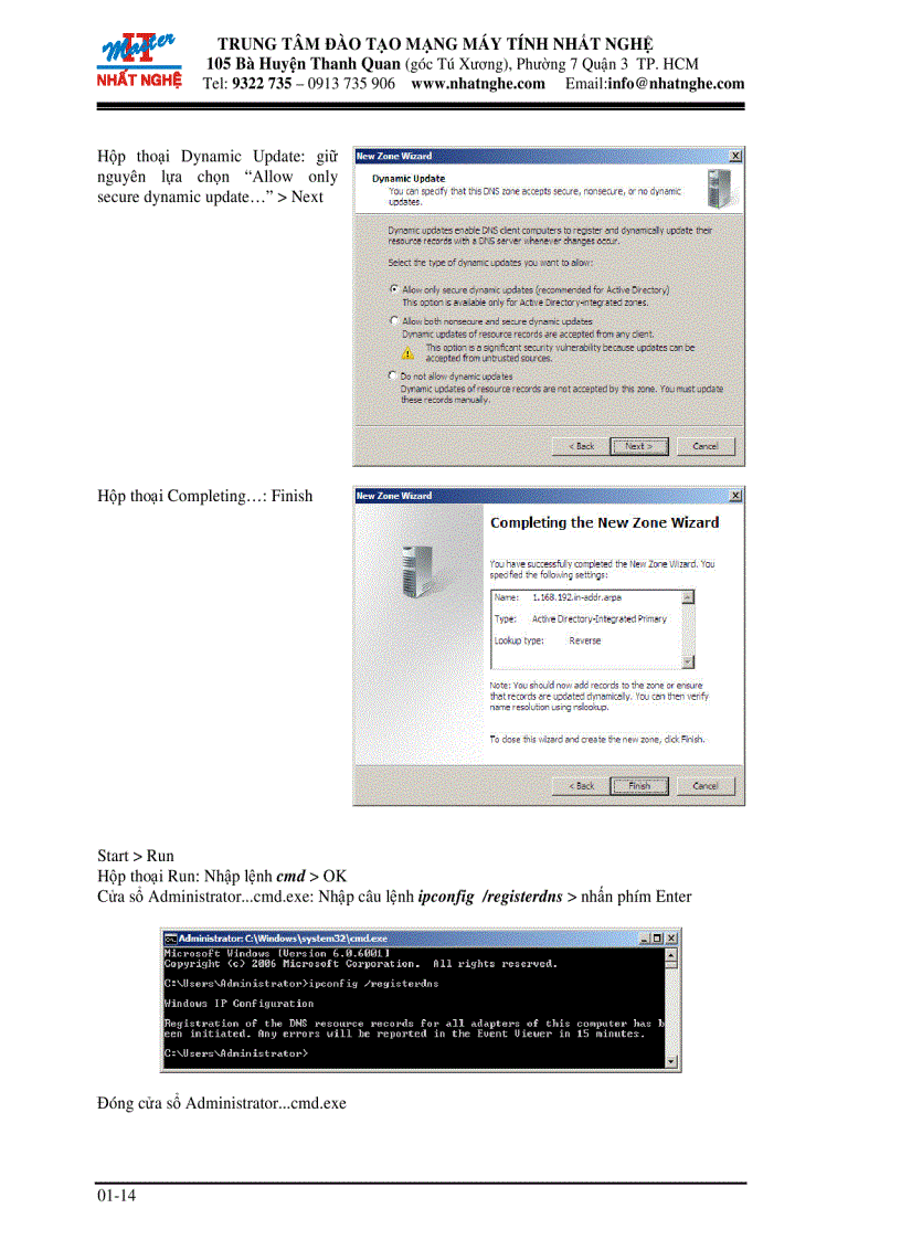 image for page Xây dựng Domain Controller tích hợp DSN server
